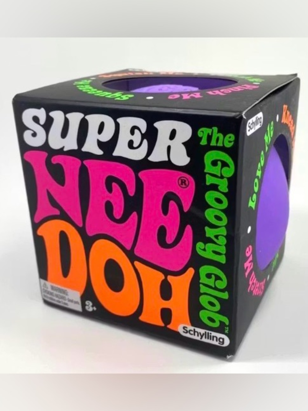 Super NeeDoh Groove Glob Stress Ball by Schylling - Purple